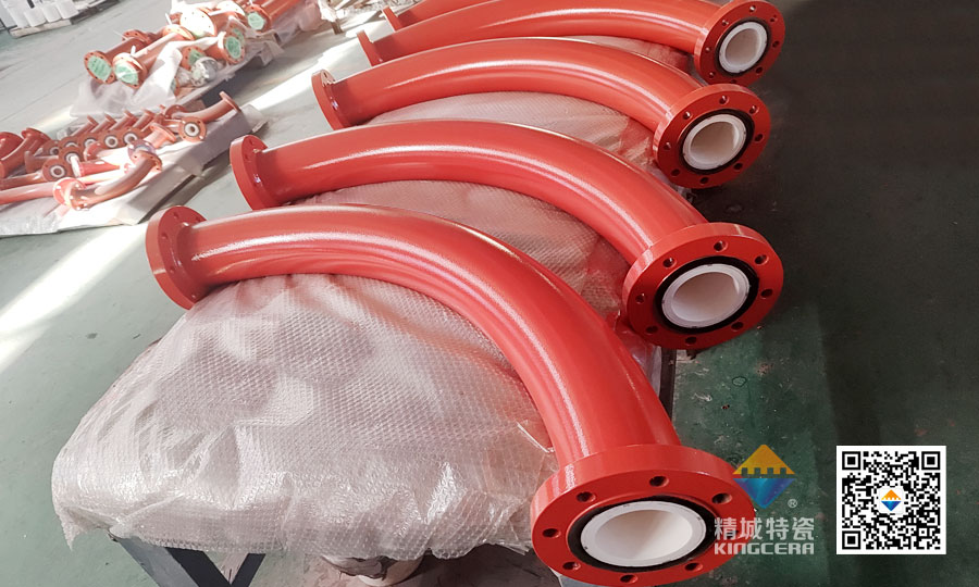 永利集团特瓷内衬耐磨陶瓷弯头