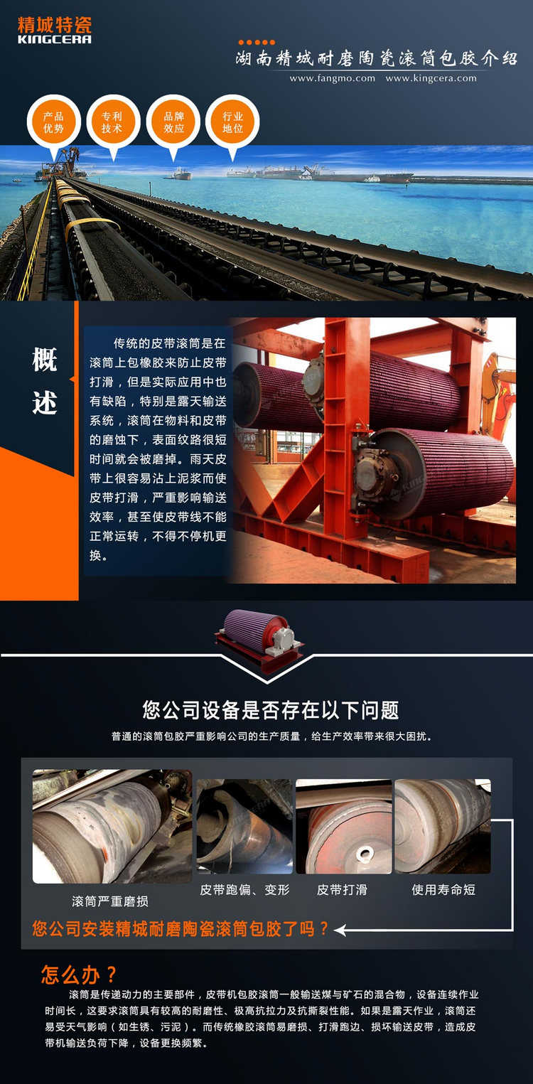 永利集团特瓷陶瓷滚筒包胶与工艺流程