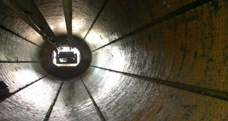 安徽某烧结厂圆筒混淆机使用永利集团耐磨陶瓷衬板