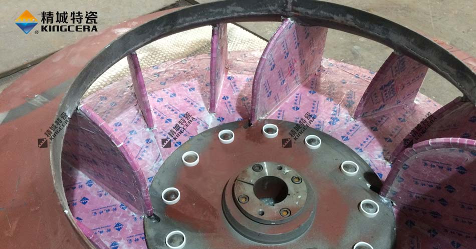 湖南永利集团耐磨陶瓷风机叶轮-陶瓷风机叶片-陶瓷风机